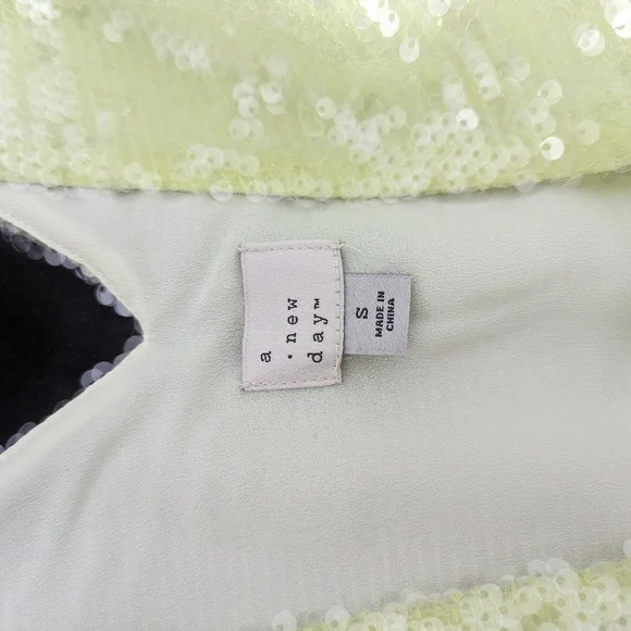 NWOT A New Day Neon Sequin Dress S - Picture 2 of 6